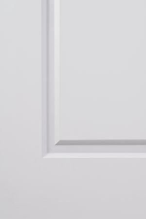 Nova 2 Panel Soft White Laminated Modern Door Slab - Doors and Beyond
