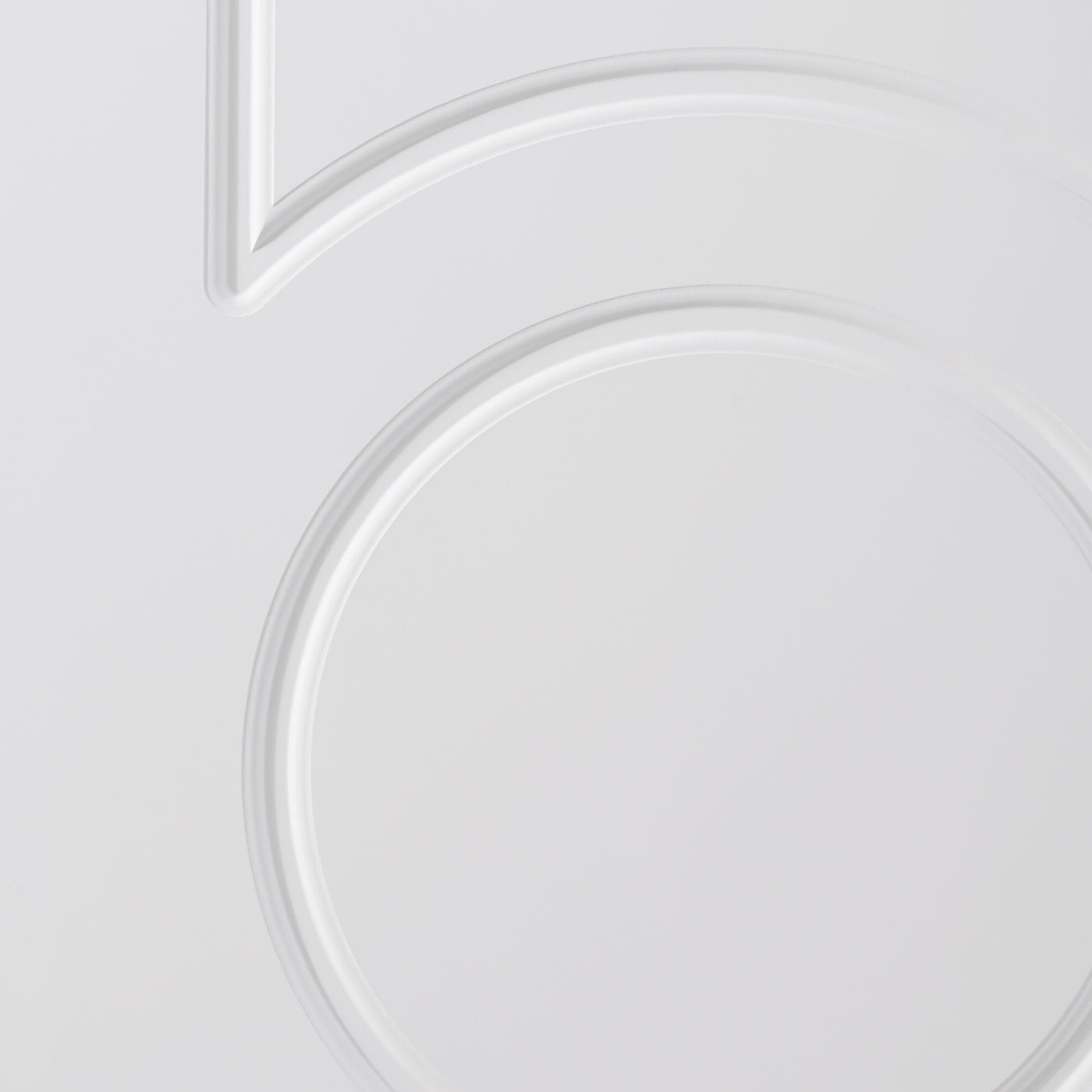 Nova Ovalo Soft White Laminated Modern Double Pre-Hung Door - Doors and Beyond