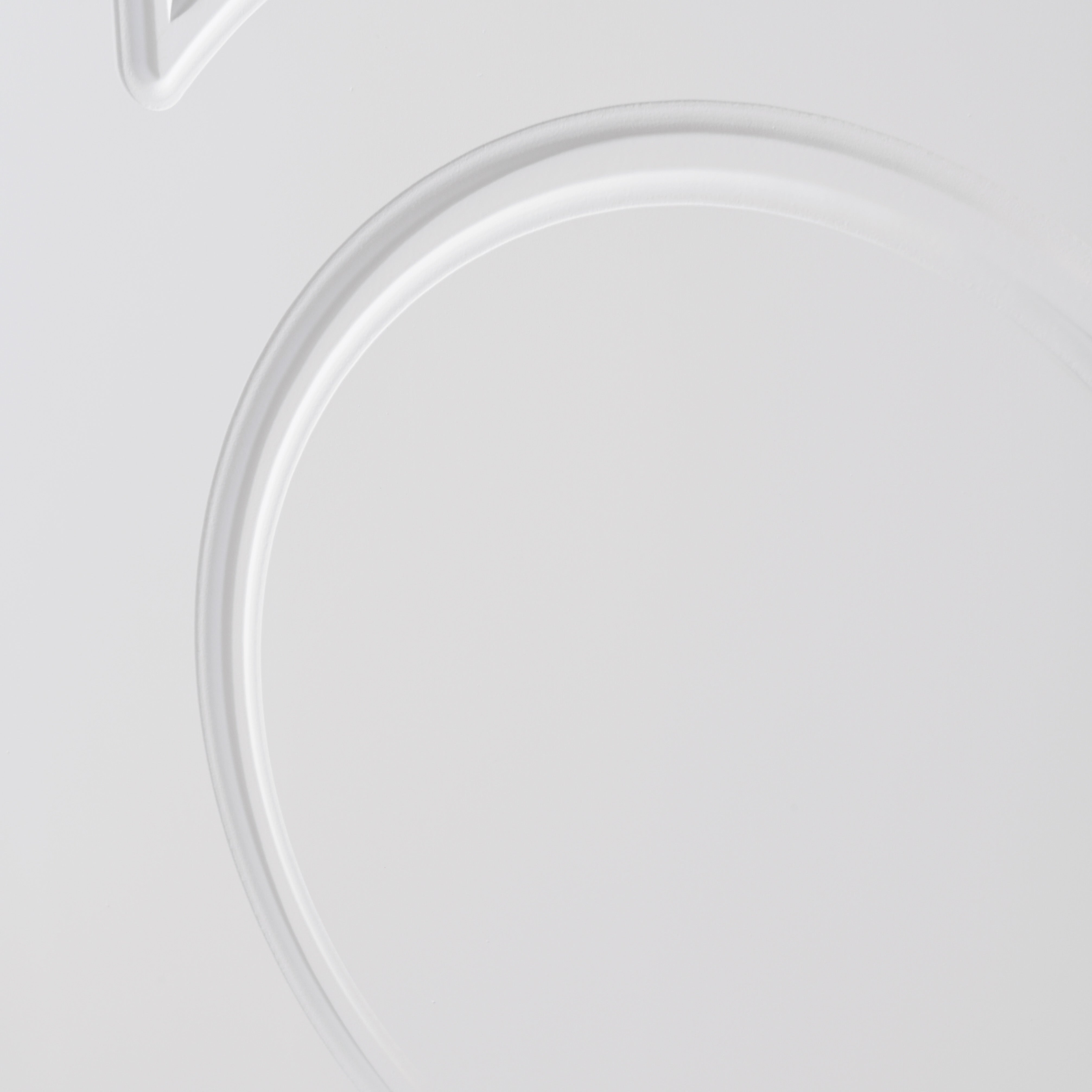 Nova Ovalo Soft White Laminated Modern Pre-Hung Door