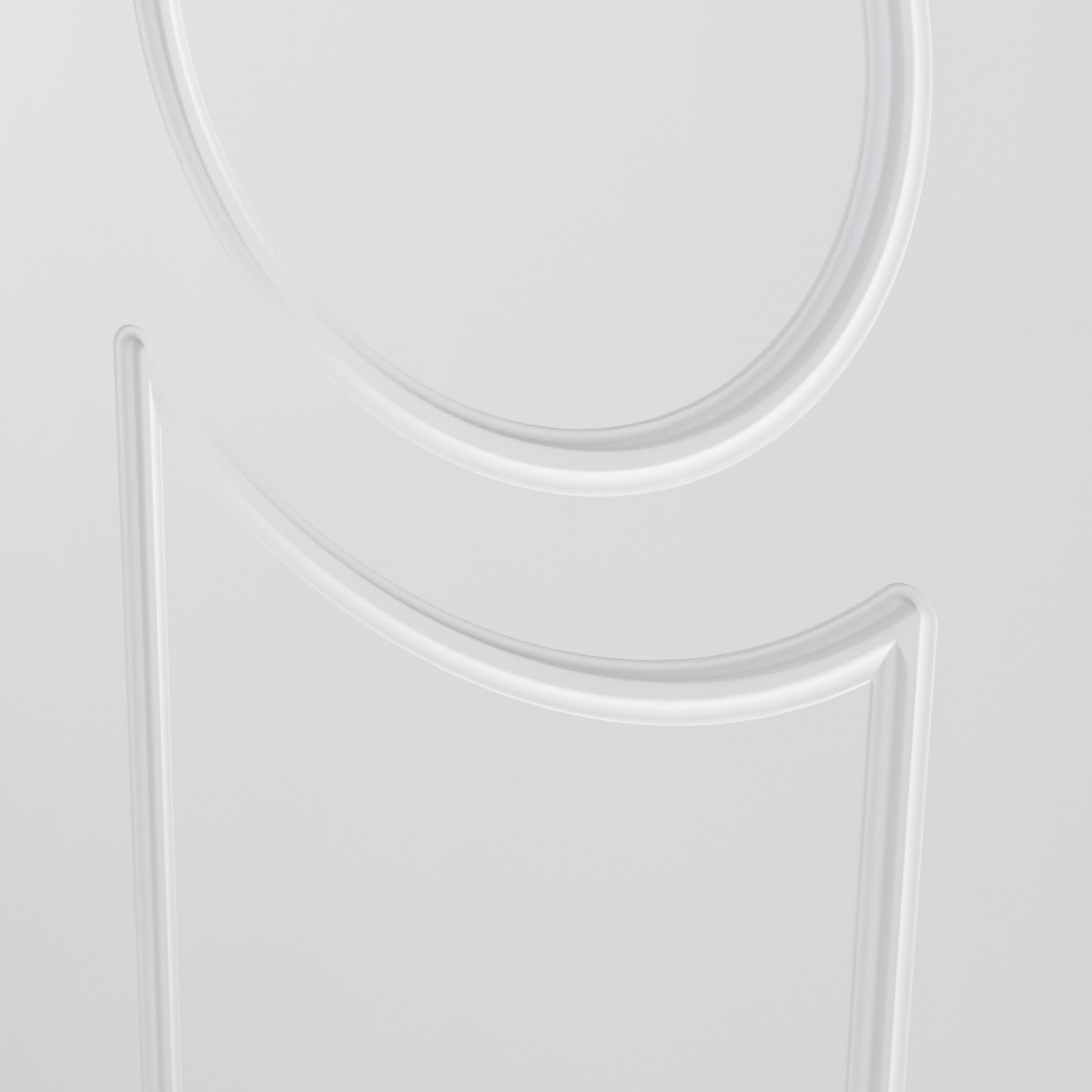 Nova Ovalo Soft White Laminated Modern Pre-Hung Door