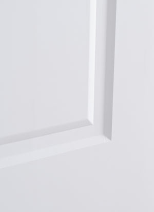 Nova 2 Panel Arch Soft White Laminated Modern Pre-Hung Door - Doors and Beyond