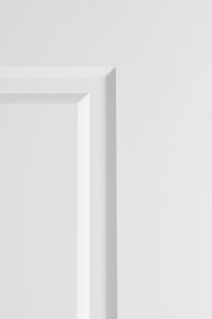 Nova 1 Panel Soft White Laminated Modern Door Slab - Doors and Beyond