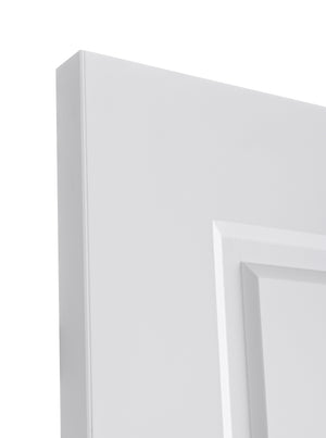 Nova 1 Panel Soft White Laminated Modern Door Slab - Doors and Beyond
