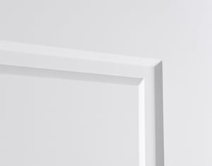Nova 1 Panel Soft White Laminated Modern Door Slab - Doors and Beyond