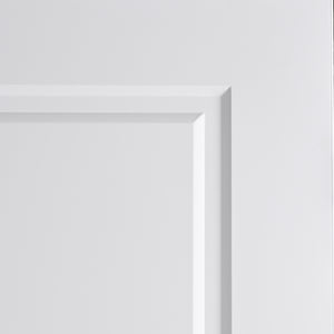 Nova 1 Panel Soft White Laminated Modern Door Slab - Doors and Beyond