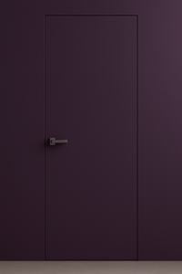 Primed Solid Frameless Door Example For Painting Deep Plum - Doors and Beyond
