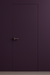 Primed Solid Frameless Door Example For Painting Deep Plum - Doors and Beyond