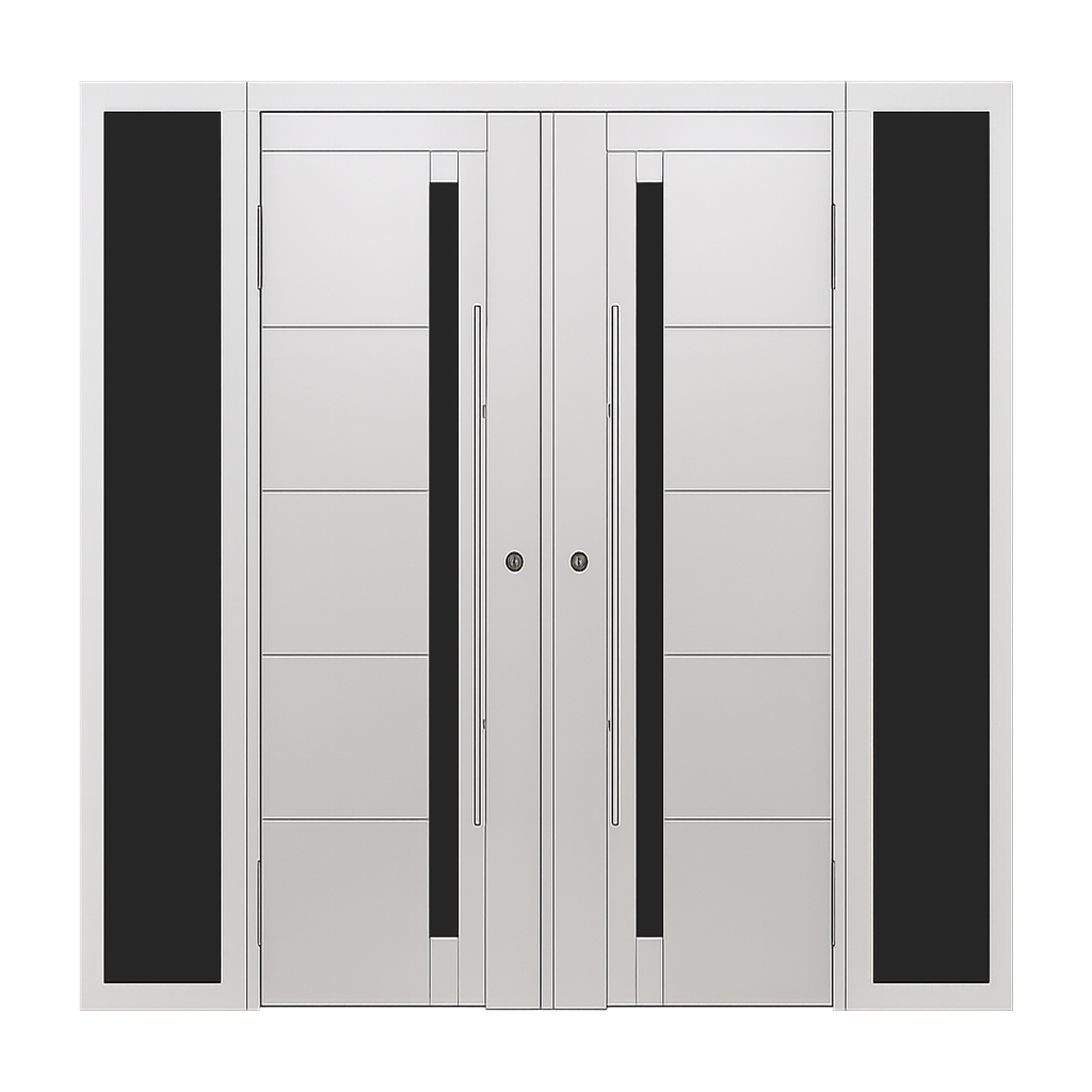 Double Doors with Sidelights