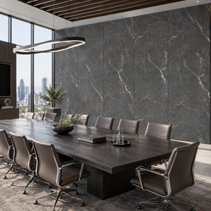 VOX Wall SPC Ashen stone embossed matt 43 5/16" x 110 1/4" - Doors and Beyond
