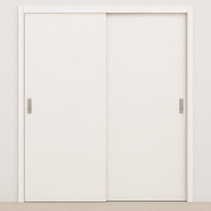 Braga Flush Bianco Matrix CPL Modern Bypass Door - Doors and Beyond