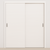 Braga Flush Bianco Matrix CPL Modern Bypass Door - Doors and Beyond