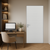 Braga Flush Bianco Matrix CPL Frameless Modern Door - Doors and Beyond