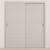 Braga Flush  Crema Matrix CPL Modern Bypass Door - Doors and Beyond