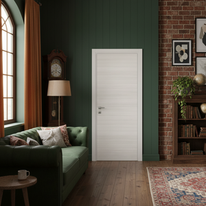 Nova Flush Braga Crema Matrix CPL Modern Single Pre-Hung Door - Doors and Beyond