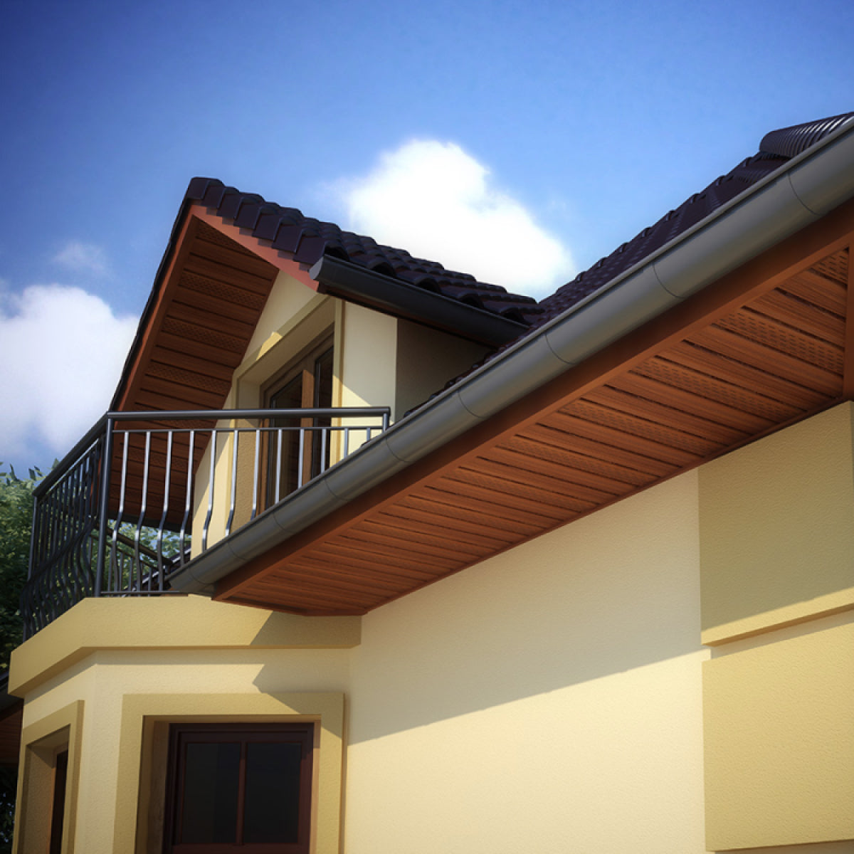 VILO Soffit SV-07 Brown 106 5/16“ (8’8”) - 10 Pcs