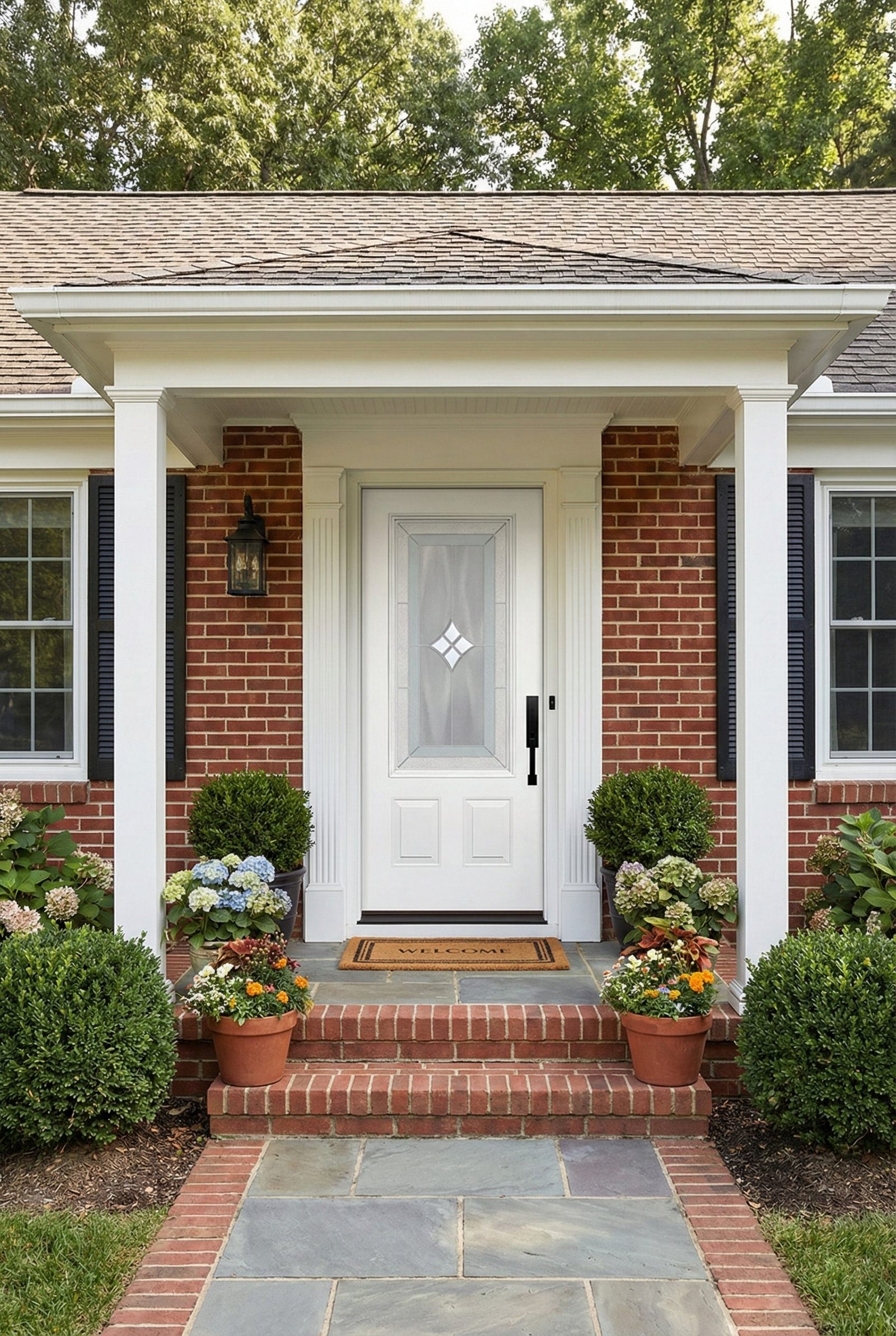 ProVia Legacy Single Entry Door 440 Style Aria Decorative Glass with Zinc Caming and Low-E - Doors and Beyond