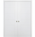 Nova Groove Soft White Laminated Modern Double Pocket Door - Doors and Beyond