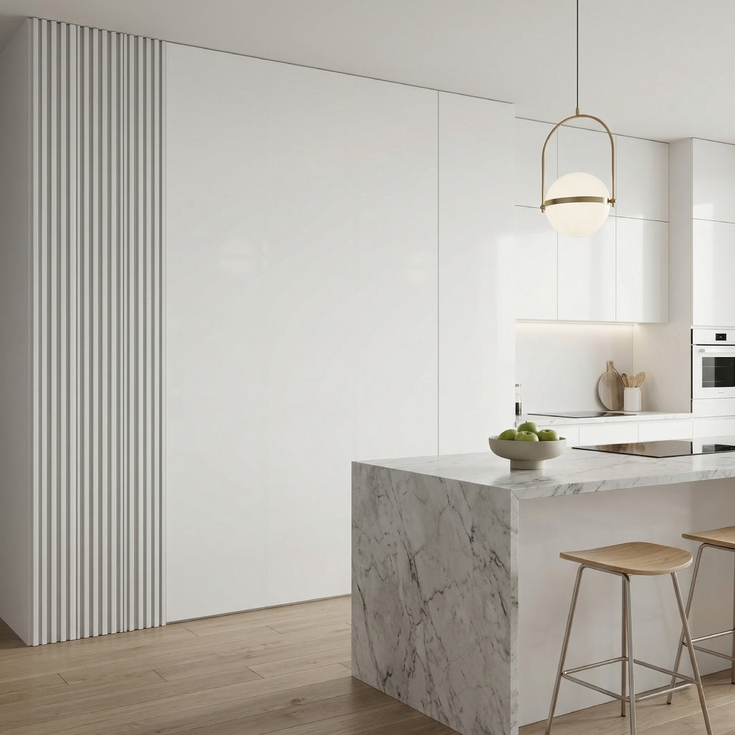 VILO MPC Decorative Wall Panel Soft White 104 5/16" x 23 5/8" - Doors and Beyond