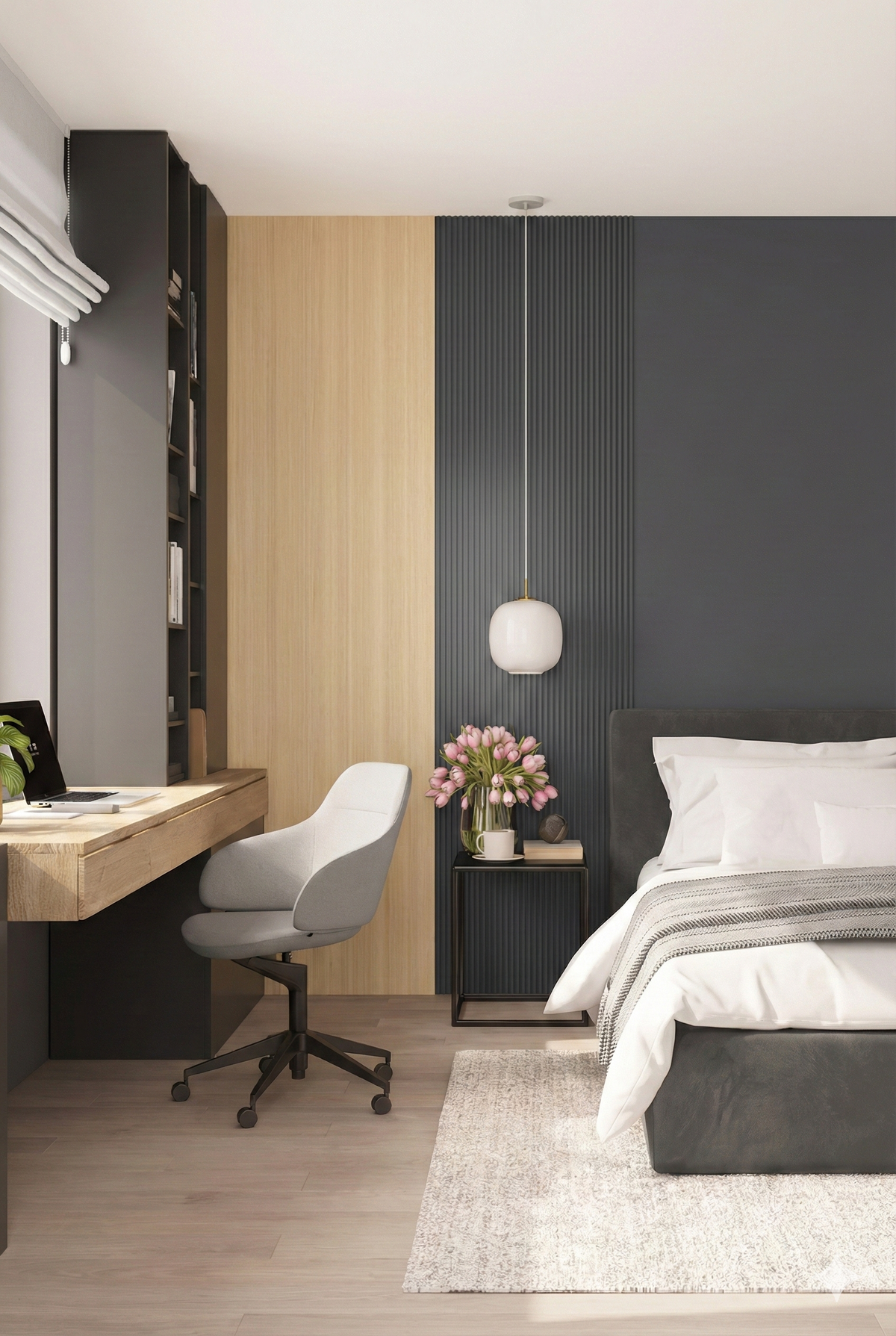 VOX MPC Decorative Wall Panel Deep Grey 104 5/16" x 23 5/8" - Doors and Beyond