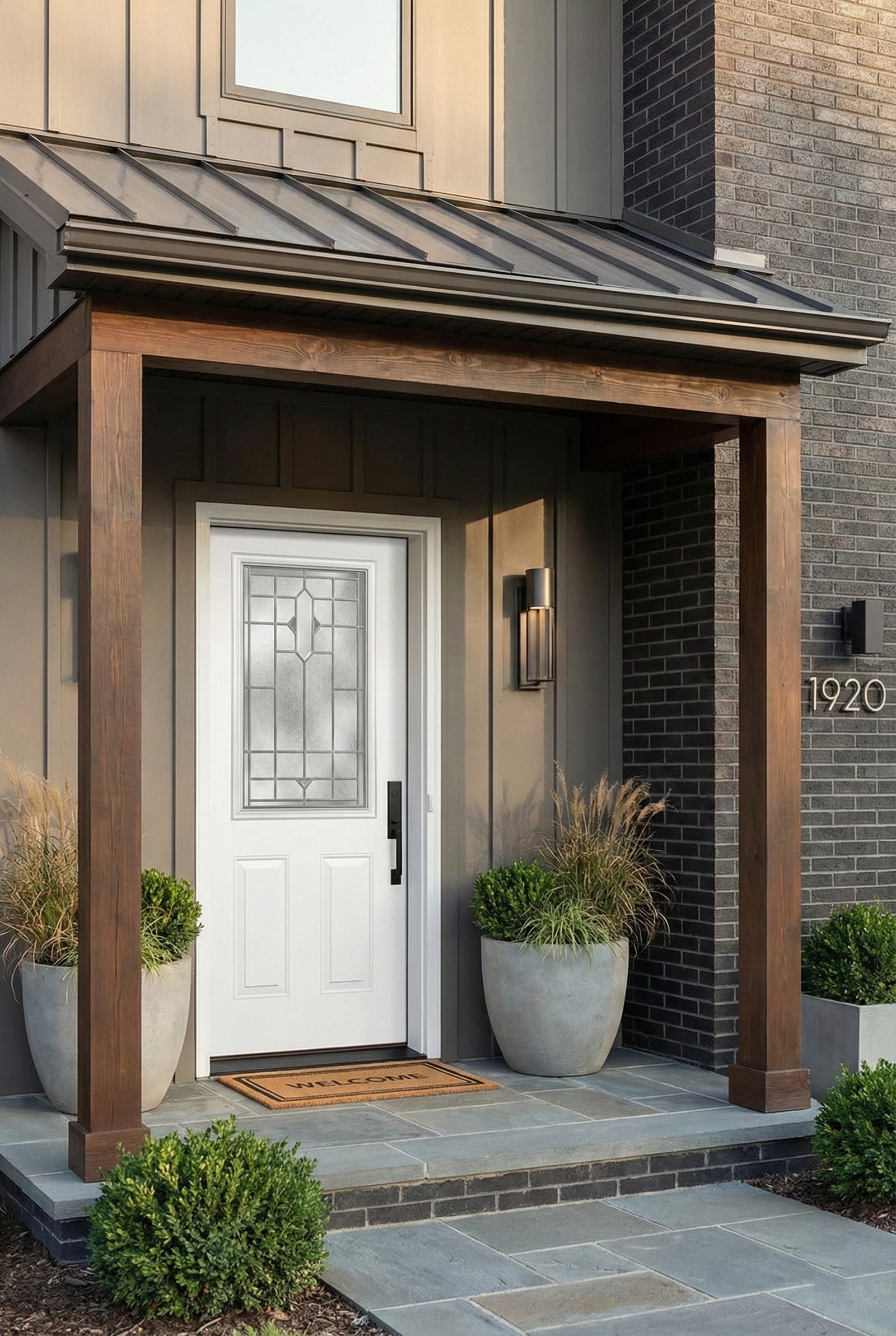 ProVia Legacy Single Entry Door 430 Style Brookhaven Decorative Glass with Zinc Caming and Low-E - Doors and Beyond