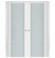Nova Triplex 006 Soft White Laminated Modern Double Pocket Door - Doors and Beyond