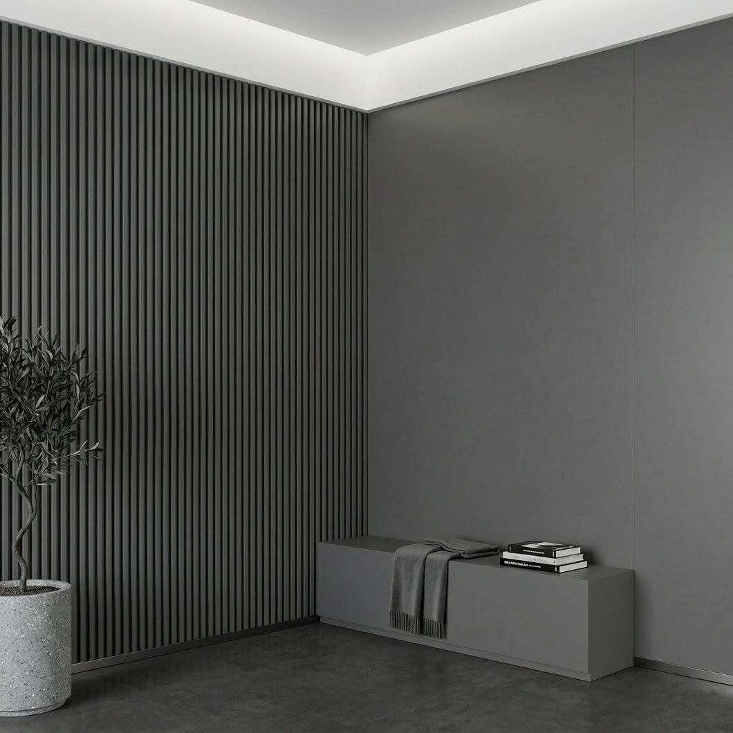 VILO MPC Decorative Wall Panel Deep Grey 104 5/16" x 23 5/8" - Doors and Beyond