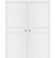 Nova Glam Pro 008 Soft White Laminated Modern Double Pocket Door - Doors and Beyond