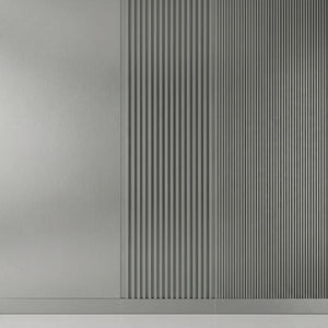 VILO MPC Decorative Wall Panel Brushed Steel 104 5/16" x 23 5/8" - Doors and Beyond