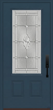 ProVia Legacy Single Entry Door 440 Style Somerset Decorative Glass with Zinc Caming and Low-E - Doors and Beyond