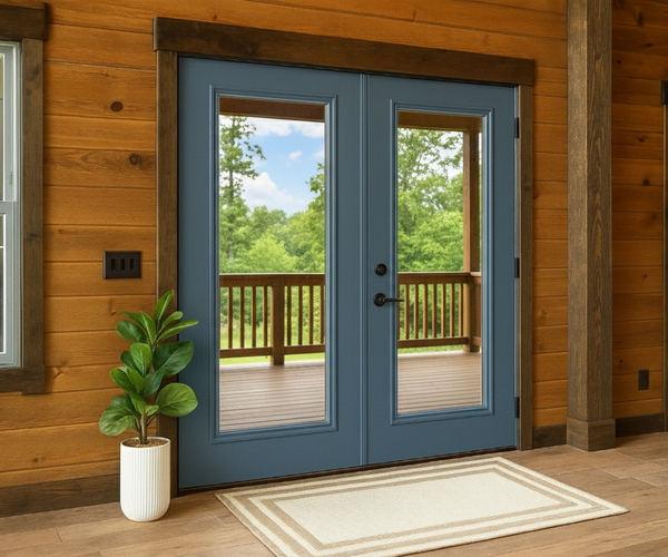Geneva Blue ProVia Legacy Steel Patio Double Door - 68