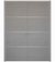 Nova HG008 Silver Wood Laminated Modern Double Pocket Door - Doors and Beyond