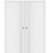 Nova Glam Pro 004 Soft White Laminated Modern Double Pocket Door - Doors and Beyond
