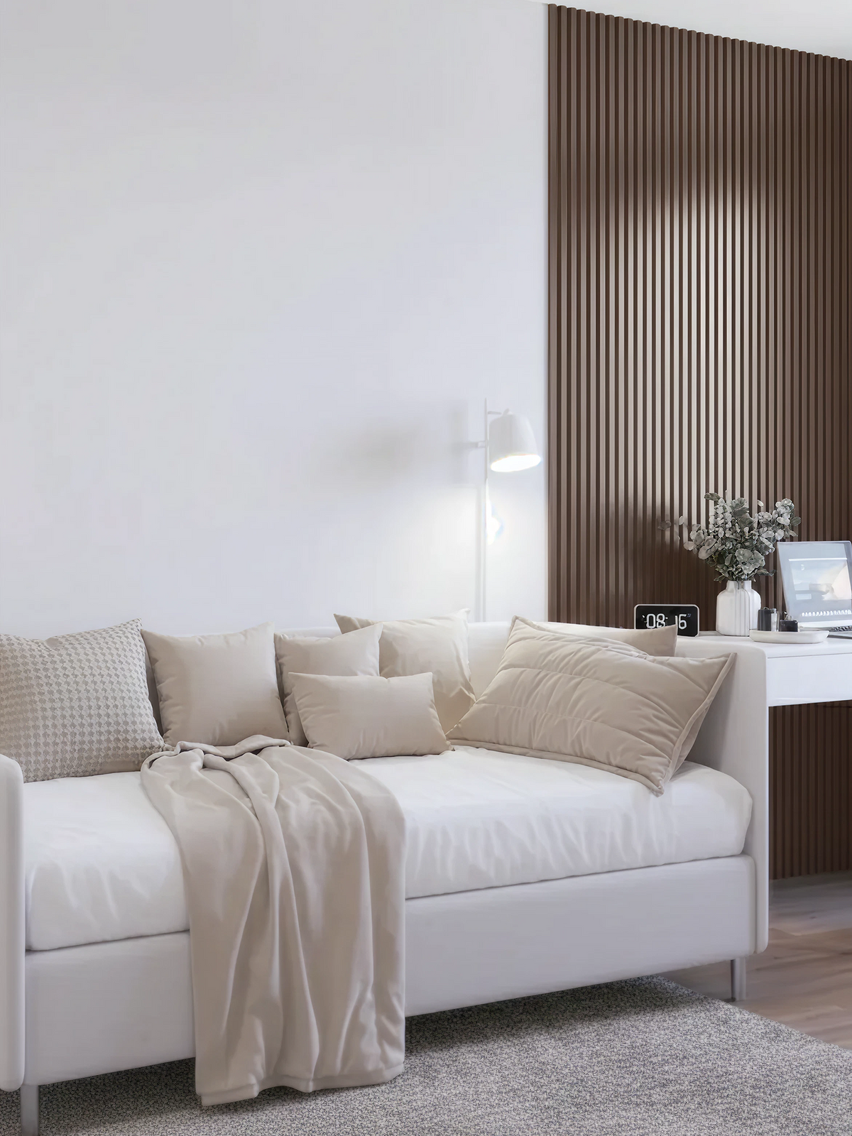 VOX MPC Decorative Wall Panel Soft White 104 5/16" x 23 5/8" - Doors and Beyond