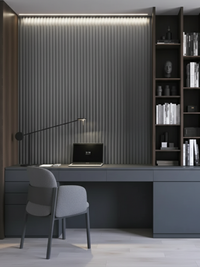 VOX MPC Slat Panel M Brushed Steel 104 5/16" x 6 5/16" - Doors and Beyond