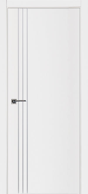Nova Glam Pro 004 Soft White Laminated Modern Door Slab - Doors and Beyond