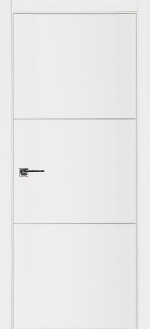 Nova Glam Pro 006 Soft White Laminated Modern Door Slab - Doors and Beyond
