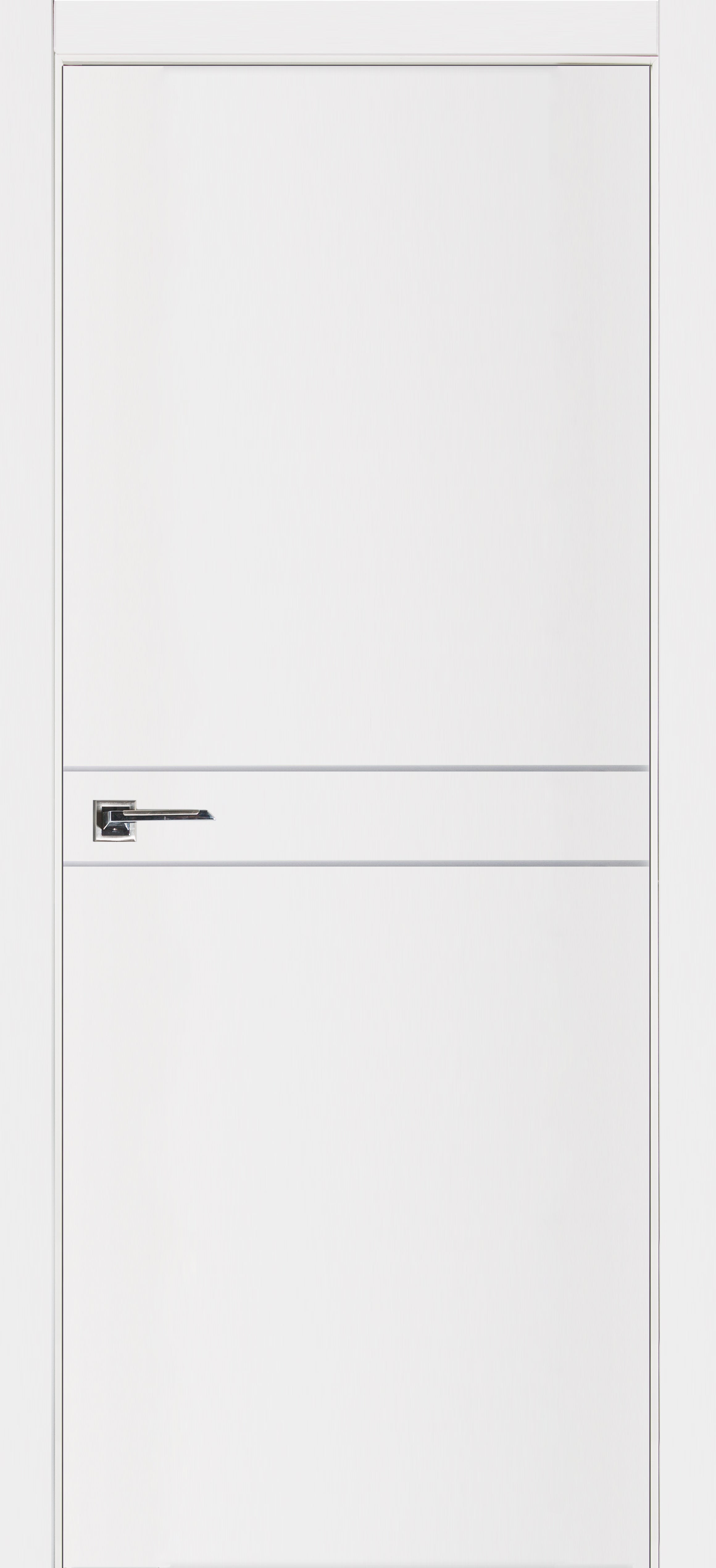 Nova Glam Pro 008 Soft White Laminated Modern Pre-Hung Door