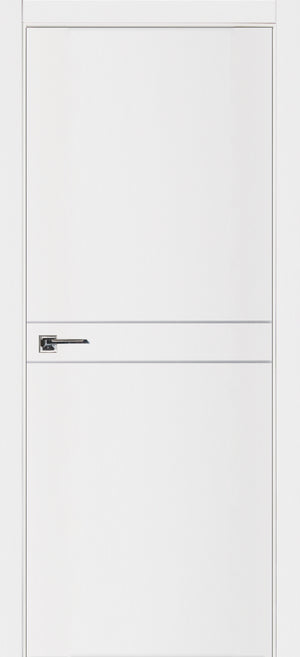 Nova Glam Pro 008 Soft White Laminated Modern Pre-Hung Door - Doors and Beyond