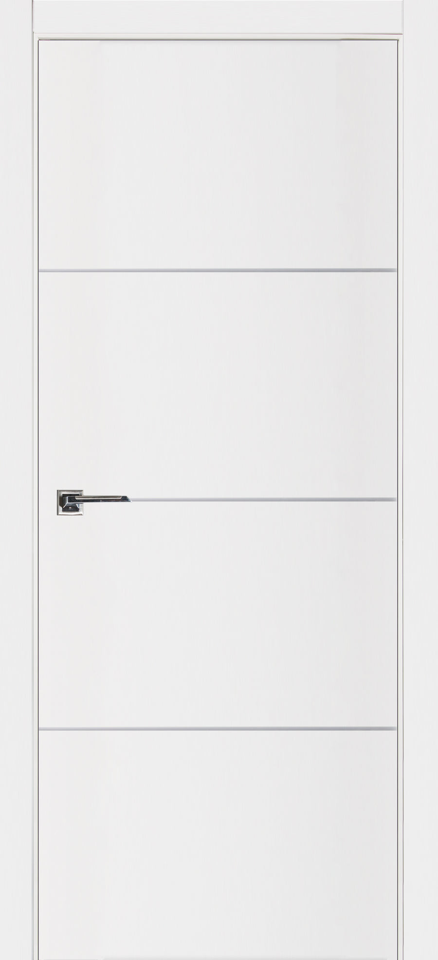 Nova Glam Pro 009 Soft White Laminated Modern Pre-Hung Door - Doors and Beyond