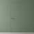 Primed Solid Frameless Door Example For Painting Green - Doors and Beyond