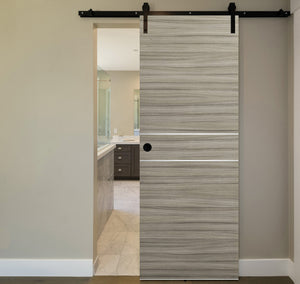 Nova 2HC Braga Palissandro Matrix Laminated Modern Barn Door - Doors and Beyond