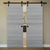 Nova Flush Braga Olmo Matrix Laminated Modern Double Barn Door - Doors and Beyond