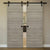 Nova Flush Braga Palissandro Matrix Laminated Modern Double Barn Door - Doors and Beyond