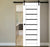 Nova Domino 01 Soft White Laminated Modern Barn Door