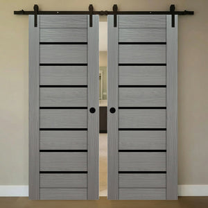 Nova Domino 01 Wenge Modern Laminated Modern Double Barn Door