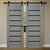 Nova Domino 01 Wenge Modern Laminated Modern Double Barn Door
