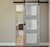 Nova 3-Lite Braga Olmo Matrix Laminated Modern Barn Door - Doors and Beyond