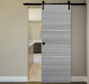 Nova 2H Braga Olmo Matrix Laminated Modern Barn Door - Doors and Beyond