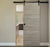 Nova 2H Braga Palissandro Matrix Laminated Modern Barn Door - Doors and Beyond