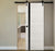 Nova 1G Braga Crema Matrix Laminated Modern Barn Door - Doors and Beyond